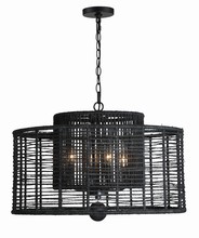 Crystorama JAY-A5004-MK - Jayna 4 Light Matte Black Chandelier