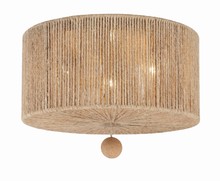 Crystorama JES-B7103-BS - Jessa 3 Light Burnished Silver Ceiling Mount