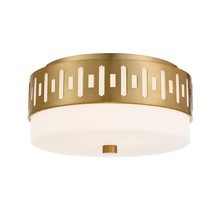 Crystorama KEA-B8200-VG - Keaton 2 Light Vibrant Gold Ceiling Mount