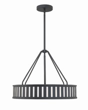 Crystorama KEN-8304-BF - Kendal 4 Light Black Forged Pendant