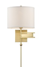 Crystorama MAR-A8031-AG - Marshall 1 Light Aged Brass Wall Mount