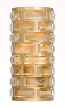 Crystorama MER-4862-GA - Meridian 4 Light Antique Gold Wall Mount