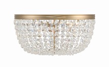 Crystorama NOL-320-VG-CL-MWP - Nola 5 Light Vibrant Gold Ceiling Mount