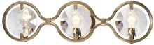 Crystorama QUI-7623-DT - Quincy 3 Light Distressed Twilight Bathroom Vanity