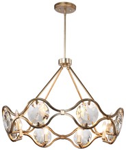 Crystorama QUI-7628-DT - Quincy 8 Light Distressed Twilight Chandelier