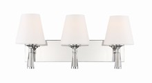 Crystorama RAM-A3403-PN - Ramsey 3 Light Polished Nickel Bathroom Vanity