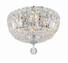 Crystorama ROS-A1004-CH-CL-MWP - Roslyn 4 Light Polished Chrome Ceiling Mount