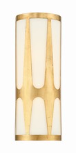Crystorama ROY-802-GA - Royston 2 Light Antique Gold Wall Mount