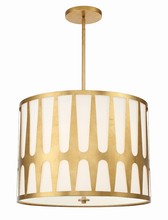 Crystorama ROY-809-GA - Royston 5 Light Antique Gold Pendant