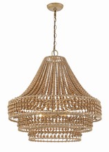 Crystorama SIL-B6006-BS - Silas 6 Light Burnished Silver Chandelier