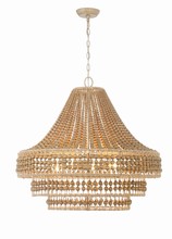 Crystorama SIL-B6008-BS - Silas 8 Light Burnished Silver Chandelier