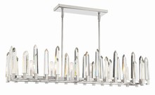 Crystorama WAT-B2006-PN - Watson 6 Light Polished Nickel Linear Chandelier