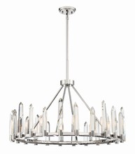 Crystorama WAT-B2008-PN - Watson 8 Light Polished Nickel Chandelier