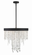Crystorama WIN-615-BF-CL-MWP - Winham 5 Light Black Forged Chandelier