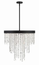 Crystorama WIN-616-BF-CL-MWP - Winham 6 Light Black Forged Chandelier