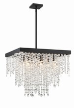 Crystorama WIN-618-BF-CL-MWP - Winham 8 Light Black Forged Chandelier