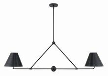 Crystorama XAV-B9307-MK - Xavier 4 Light Matte Black Chandelier