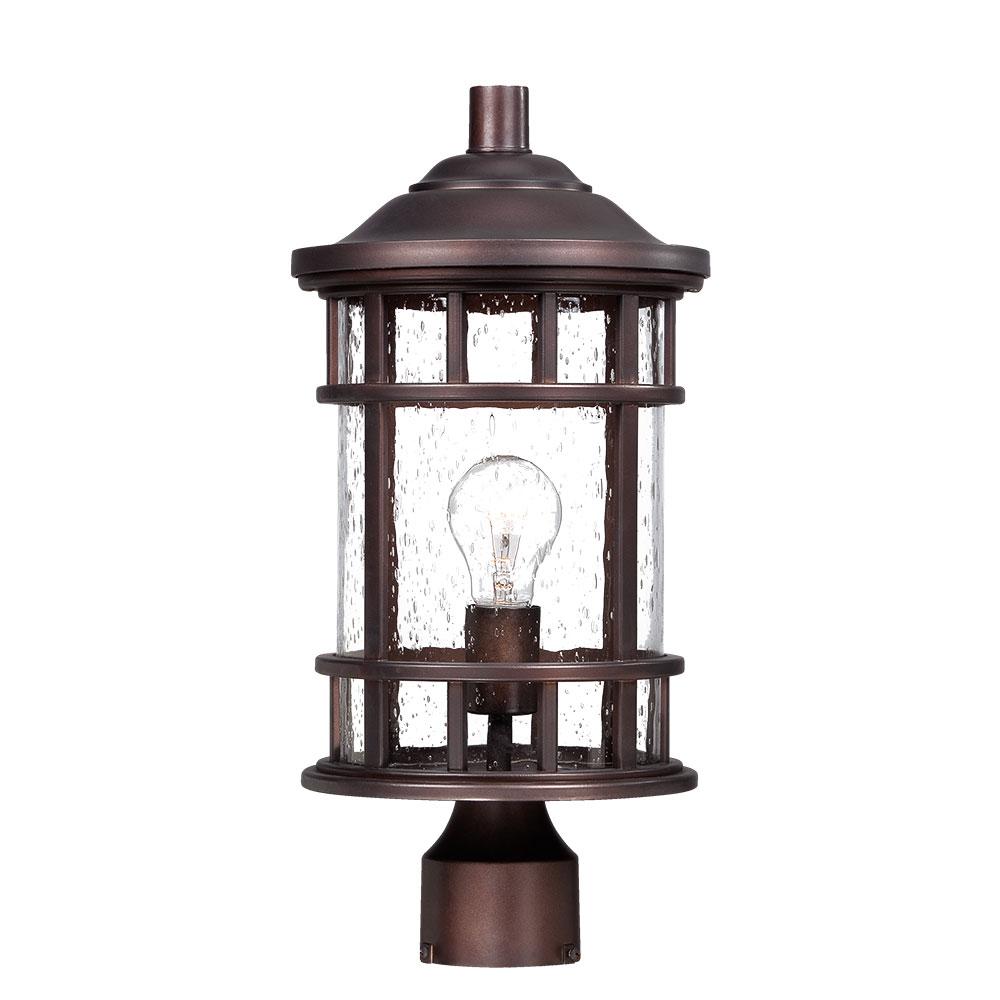 Vista II Collection Post Lantern 1-Light Outdoor Architectural Bronze Light Fixture