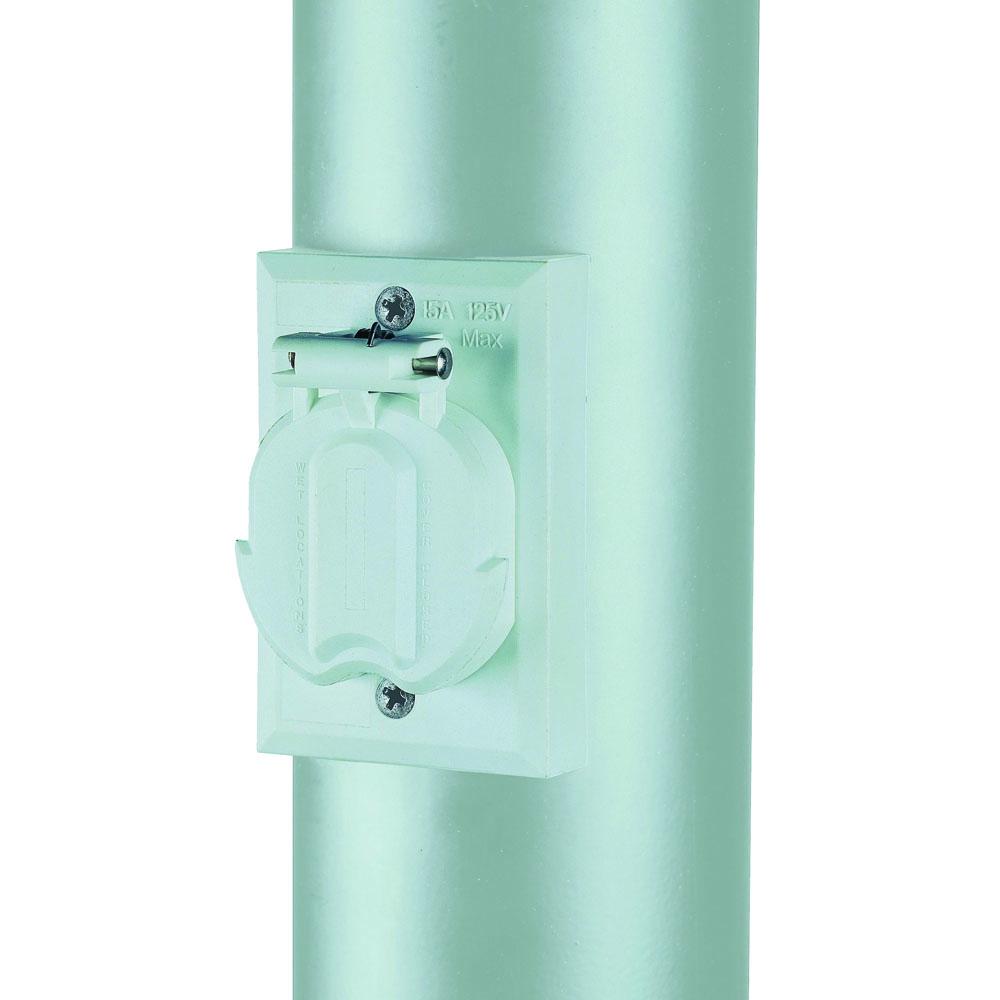 Convenience Electrical Outlet Accessory for Lamp Post