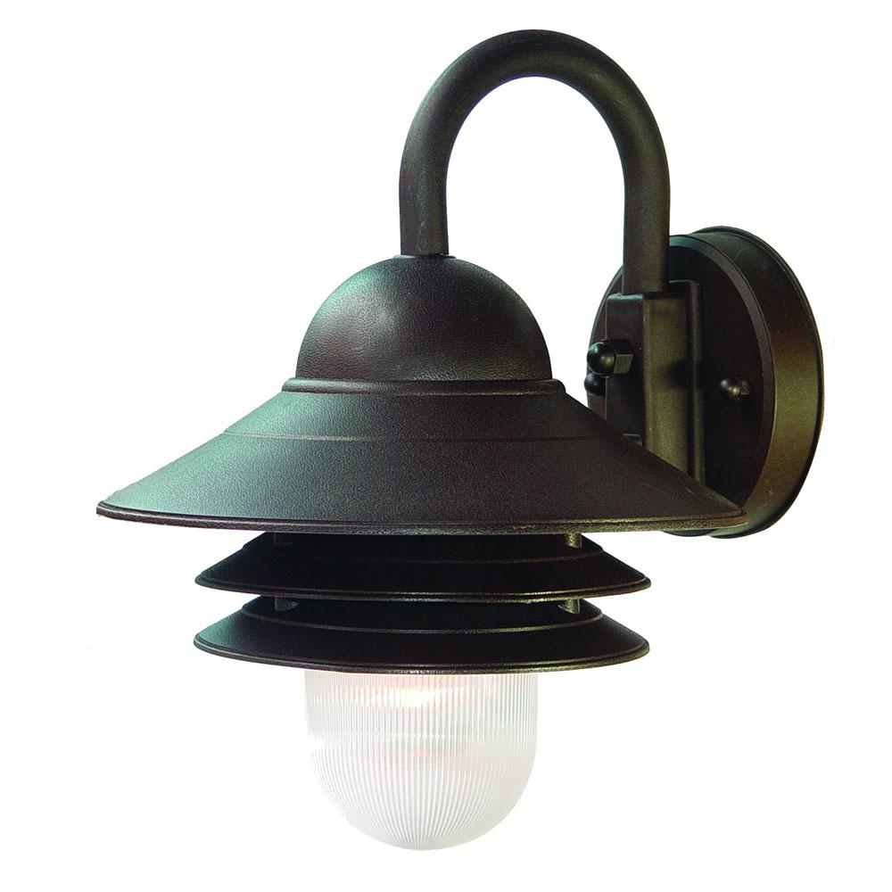 Mariner Collection Wall-Mount 1-Light Outdoor Architectural Bronze Light Fixture