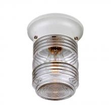 Acclaim Lighting 101WH - Builder's Choice Collection Ceiling-Mount 1-Light Outdoor White Light Fixture