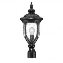 Acclaim Lighting 2217BK - Laurens Collection Post-Mount 1-Light Outdoor Matte Black Light Fixture