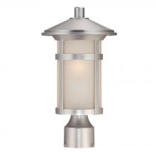Acclaim Lighting 39107BS - Phoenix Collection Post Lantern 1-Light Outdoor Brushed Silver Light Fixture