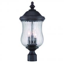 Acclaim Lighting 39717BC - Bellagio Collection Post Lantern 3-Light Outdoor Black Coral Light Fixture