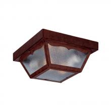 Acclaim Lighting 4902BW - Builder's Choice Collection Ceiling-Mount 2-Light Outdoor Burled Walnut Light Fixture