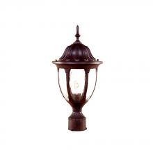 Acclaim Lighting 5067BW - Suffolk Collection Post-Mount 1-Light Outdoor Burled Walnut Light Fixture