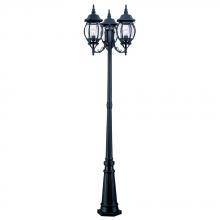 Acclaim Lighting 5179BK - Chateau Collection 3-Head Matte Black Surface-Mount Outdoor Post Combination