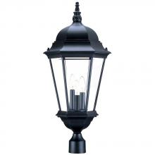 Acclaim Lighting 5208BK - Richmond Collection Post-Mount 3-Light Outdoor Matte Black Light Fixture