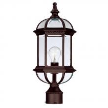 Acclaim Lighting 5277BW - Dover Collection Post-Mount 1-Light Outdoor Burled Walnut Light Fixture