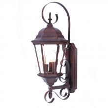 Acclaim Lighting 5413BW - New Orleans Collection Wall-Mount 3-Light Outdoor Burled Walnut Light Fixture