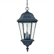 Acclaim Lighting 5526BK - Telfair Collection Hanging Lantern 3-Light Outdoor Matte Black Light Fixture