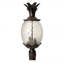 Acclaim Lighting 7517BC - Lanai Collection Post-Mount 3-Light Outdoor Black Coral Light Fixture