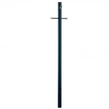 Acclaim Lighting 96-320BK - Direct-Burial Lamp Posts Collection 7 ft. Matte Black Smooth with Crossarm and Photocell Lamp Post