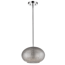 Acclaim Lighting IN21194PN - Brielle 1-Light Polished Nickel Pendant With Textured Glass Shade