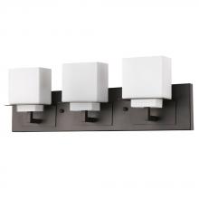 Acclaim Lighting IN41331ORB - Rampart Indoor 3-Light Bath W/Glass Shades In Oil Rubbed Bronze