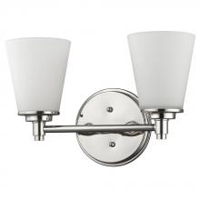 Acclaim Lighting IN41341PN - Conti Indoor 2-Light Bath W/Glass Shades In Polished Nickel
