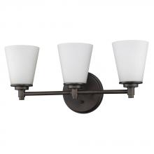 Acclaim Lighting IN41342ORB - Conti Indoor 3-Light Bath W/Glass Shades In Oil Rubbed Bronze