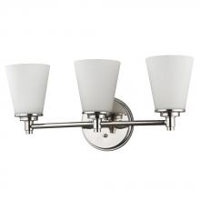Acclaim Lighting IN41342PN - Conti Indoor 3-Light Bath W/Glass Shades In Polished Nickel