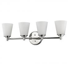 Acclaim Lighting IN41343PN - Conti Indoor 4-Light Bath W/Glass Shades In Polished Nickel