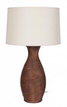 Mariana 130004 - One Light Brown Beige Linen Shade Table Lamp
