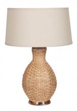 Mariana 130006 - One Light Beige Linen Shade Natural Table Lamp