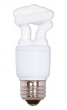 Satco Products Inc. S7261 - 5 Watt; Mini Spiral Compact Fluorescent; 2700K; 82 CRI; Medium base; 120 Volt