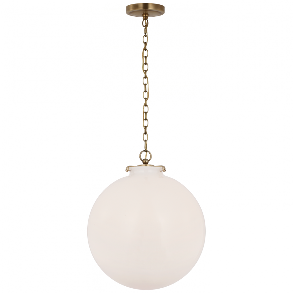 Katie Large Globe Pendant TOB 5227HAB G4 WG Luxury Lighting
