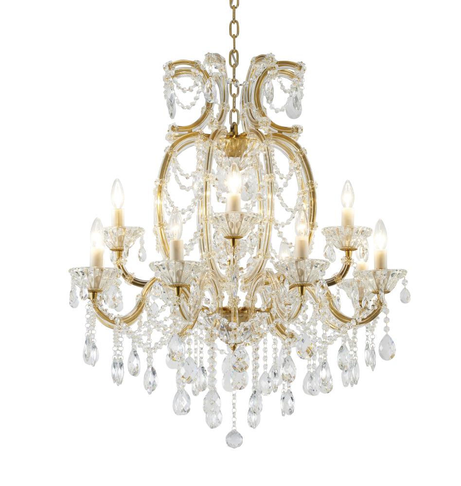 Satin Brass Chandelier