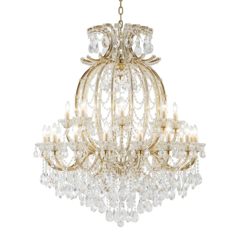 Satin Brass Chandelier