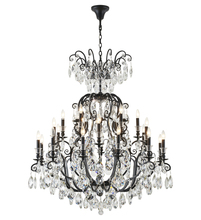 Bethel International BET78C51BLK - Matte Black Chandelier